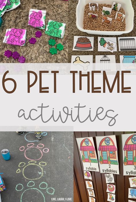 My Pet Preschool Activities, Pet Theme Kindergarten Activities, Pet Week Theme Preschool, Pet Activities For Preschoolers, Pet Activity For Preschoolers, Pet Science Preschool, Pet Week Activities, Pets Theme For Toddlers, Pets Week Preschool