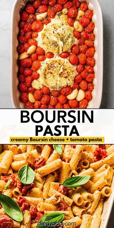 Get ready to fall in love with Boursin pasta – it’s about to become your go-to weeknight dinner. If you haven’t had a chance to try it yet, you’re in for a treat. This TikTok-famous pasta is super simple to put together and delivers a rich, creamy dish in just 30 minutes! Cheese And Tomato Pasta, Tips And Tricks For Life, Boursin Pasta Recipe, Diethood Recipes, Life Tips And Tricks, Boursin Pasta, Chicken Primavera Pasta, Boursin Recipes, Cheese And Tomato