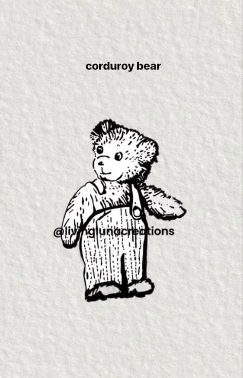 Corduroy Bear Tattoo, Corduroy Tattoo, Corduroy Bear, 2023 Tattoo, Sharpie Tattoos, Bear Drawing, Vintage Flash, Bear Tattoo, Vintage Drawing