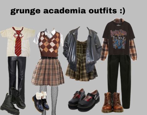 #grunge #outfits #academia #masculine #feminine #darkacademia #grungefashion Grunge Outfits Feminine, Masculine And Feminine Outfits, Outfits Academia, Grunge Academia, Small Goals, Feminine Outfits, Masculine And Feminine, Harajuku Fashion Street, Masculine Feminine