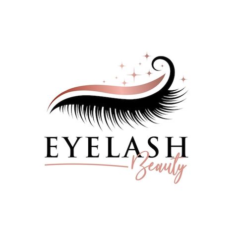 Logo Eyelash Extensions Design, Eyelash Extensions Design, Logo Eyelash Extensions, Eyelash Extension Logo, Logo Lashes, Logo Eyelash, Beauty Logo Makeup, Hair Logo Design, Makeup Logo Design