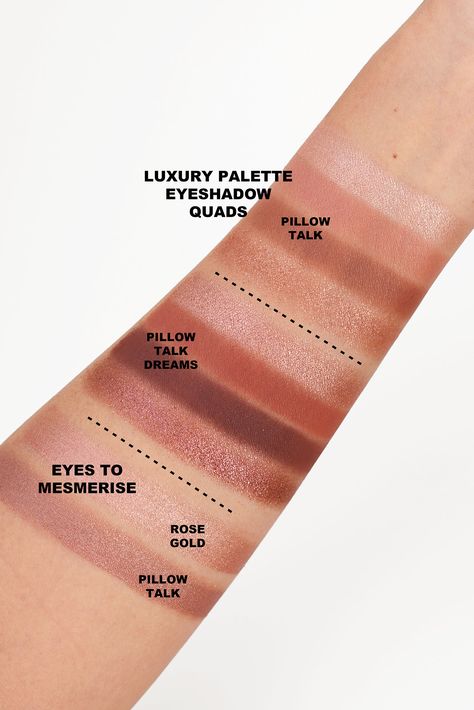 Charlotte Tilbury Pillow Talk Dreams, Charlotte Tilbury Eyes To Mesmerize Swatches, Charlotte Tilbury Pillow Talk Palette, Charlotte Tilbury Swatches, Charlotte Tilbury Pillow Talk Eyeshadow, Pillow Talk Palette, Pillow Talk Charlotte Tilbury, Pillow Talk Eyeshadow, Rose Gold Pillow