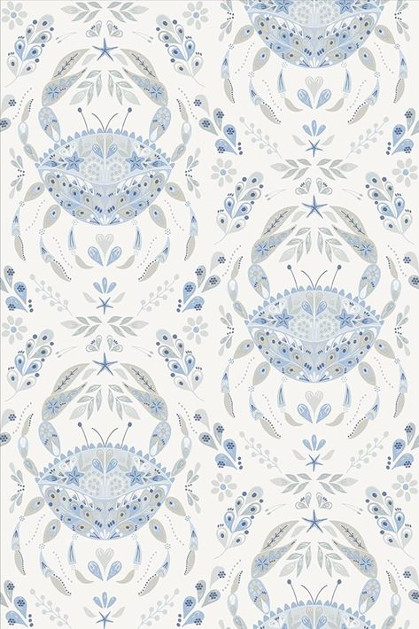 Blend Wallpaper, Grey And White Wallpaper, Brewster Wallpaper, Coastal Wallpaper, Sandberg Wallpaper, Coastal Bathrooms, W Wallpaper, Bleu Pastel, Tropical Wallpaper