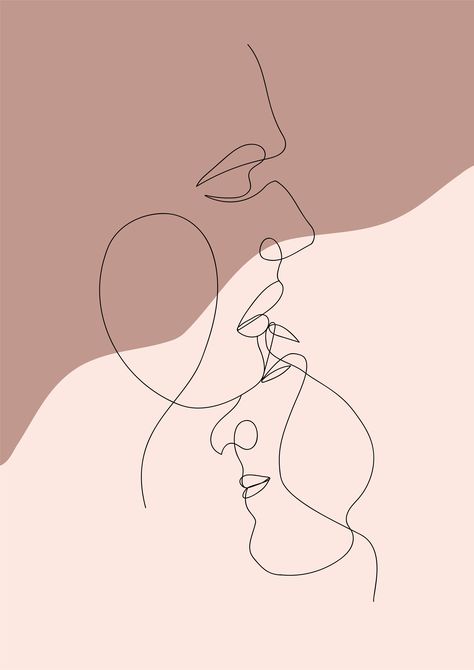 Couple Line Art, Couple Face Line Art Print, Abstract Couple Line Art #bedroom #artdeco #abstractgeometric #lineart #onelineart #onelineartprint #lineartprint #minimallineart #facelineart#lineart #art #drawing #illustration #sketch #artist #artwork #digitalart #artistsoninstagram #ink #draw #inktober #sketchbook #linedrawing #linework #fanart #doodle #instaart #anime #blackandwhite #design #artoftheday #tattoo #inkdrawing #illustrator #traditionalart #line #painting #drawings Line Art Wedding, Line Art Couple, Couple Line Art, Minimalist Portrait, Single Line Art, Face Line Art, Drawing Minimalist, Modern Art Canvas Painting, Minimalist Illustration