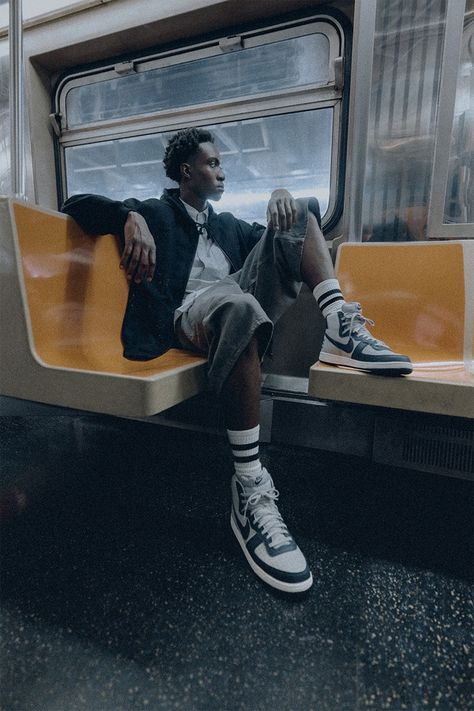 Subway Fashion, Sneakers Campaign, Nike Terminator Outfit, Nike Terminator High Outfit, High-top Nylon Boots For Streetwear, Nike Terminator, Nike High-top Waterproof Boots For Streetwear, High-top Techwear Waterproof Boots For Streetwear, Nike Terminator Low