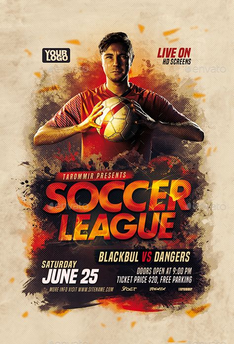 Soccer Flyer Design, Sports Day Poster, Soccer Posters, Football Academy, Mad Design, Business Flyer Design, Sports Academy, Sports Design Ideas, Fitness Flyer