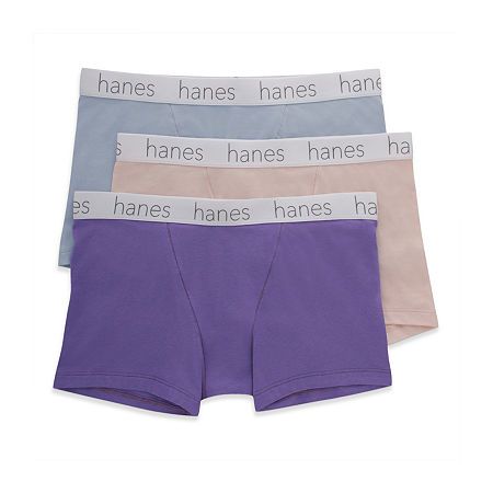 Hanes Originals Ultimate Cotton Stretch Women's Boxer Brief Underwear Pack, 3-PackSoft. Comfortable. That just-right fit. What's not to like? Hanes Originals Ultimate Women's Boxer Briefs may look like your boyfriend's underwear, but they most definitely are made for a woman. Boxer brief styling delivers the mid-rise, full-coverage fit you love in women's underwear that is available in multiple sizes up to 2XL. Crafted from a cotton blend with just a touch of spandex, this breathable boxer brief Boxer Briefs For Women, Woman Boxer, Womens Boxer Briefs, Womens Boxers, Boxer Briefs, Tights, Cotton Blend, Cool Outfits, The Originals