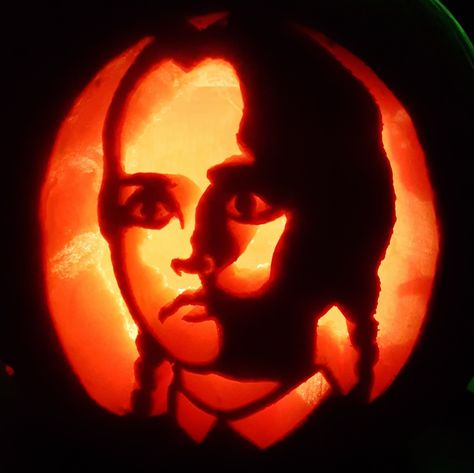 Wednesday Addams Pumpkin Pumpkin Carving Ideas Wednesday Adams, Wednesday Addams Pumpkin Carving, Wednesday Pumpkin Carving, Adams Family Pumpkin Carving, Addams Family Pumpkin Carving, Pumpkin Carving Horror, Pumkin Decorate Ideas, Addams Family Pumpkin, Wednesday Addams Pumpkin