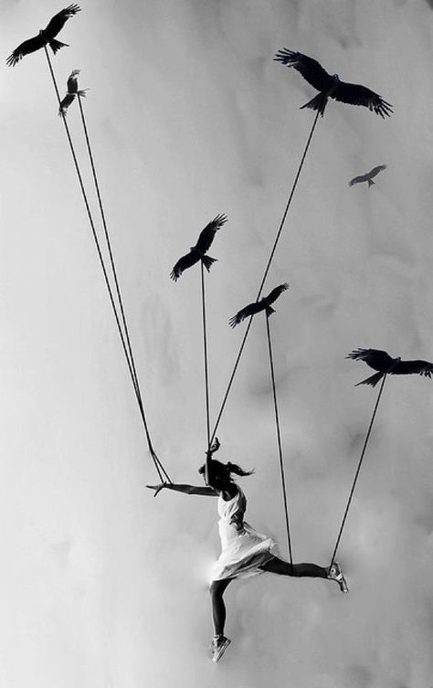 This touches me deeply. #sunnymarry, #learntofly Charcoal Drawings, Learn To Fly, Foto Art, Birds Flying, 인물 사진, Pics Art, Urban Art, White Photography, Black And White Photography