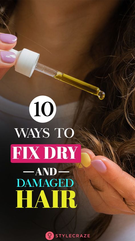 10 Awesome Ways To Identify And Fix Dry And Damaged Hair: It’s hard to avoid dryness and damage when you treat your hair like a science lab experiment. Here are a few tips to take care of damaged hair. #hair #haircare Volumized Hair, Lab Experiment, Hair Styles For Dirty Hair Quick, Hair Care Ideas, Blonde Hair Care, Natural Beauty Treatments, Damage Hair Care, Dry And Damaged Hair, Girls Short Haircuts