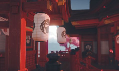 Heizou Aesthetic, Grand Narukami Shrine, Narukami Shrine, Genshin Visuals, Genshin Photography, Aesthetic Genshin, Impact Aesthetic, Genshin Wallpaper, Story Backgrounds