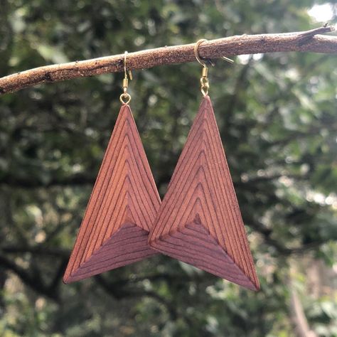 Earrings Western, Raw Wood, Western Red Cedar, Wooden Earrings, Red Cedar, Real Wood, Natural Oils, Etsy Australia, Earrings Handmade