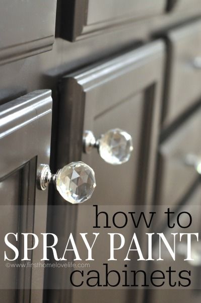 Spray Paint Cabinets, Kitchen Renos, Master Remodel, Paint Cabinets, Bathroom Master, Paint Tips, Paint Kitchen, Paint Techniques, Painting Furniture