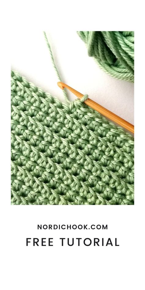 Triple Crochet Stitch, Crochet Blanket Stitches, Blanket Stitches, Beginning Crochet, Modern Crochet Blanket, Crochet Stitch Tutorial, Half Double Crochet Stitch, Crochet Stitches For Blankets, Crochet For Beginners Blanket