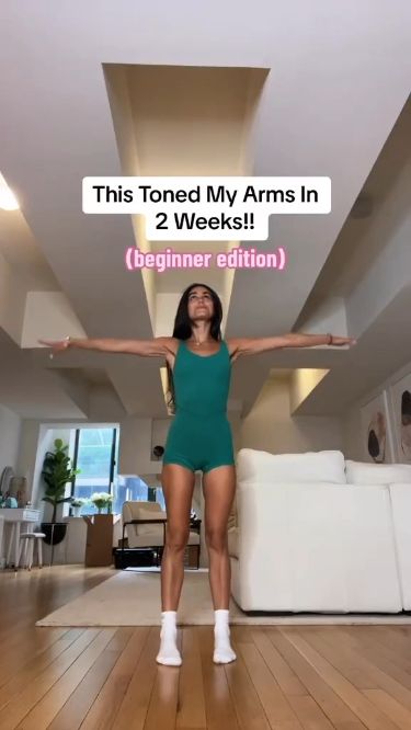 Toned Arms Workout🔥 (Beginner Edition) Arms Workout Beginner, Toned Arms Workout, Tone Arms Workout, Pilates Workout Routine, Arms Workout, Workout Beginner, Trening Fitness, Quick Workout Routine, Workout Without Gym