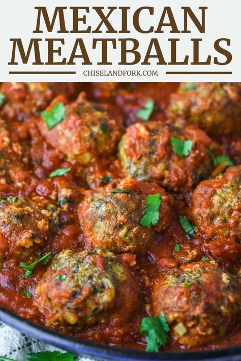 Meatball Chili, Spanish Meatballs, Tomato Sauce For Meatballs, Adobe Sauce, Mexican Meatballs, Meatball Recipes Crockpot, Meatballs And Rice, Mexican Pork, Crock Pot Meatballs