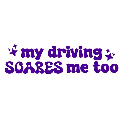 This listing is for a "my driving scares me too" decal. This decal is made from heavy self adhesive vinyl. It is removable, but cannot be reused. These are great for customizing just about anything! Great applications for your vinyl decal: Car window Cell phone Laptop Tumbler Glass Cups Binders Game console Water Bottles etc. We do not recommend putting our decals/stickers on walls, as they will be difficult to remove and could damage paint. Please note that these decals are NOT for fabric. SHIPPING- We ship through USPS First-Class mail, which has a delivery time of 2-5 days. This option allows us to ship decals for a lot less, but the tracking on the item isn't the best. It *does* come with tracking, but doesn't update well, and is often times much later then expected. We do give the opt Car Twitter Header, Funny Vinyl Decals Car, My Driving Scares Me Too, Vinyl Decals Cricut, Car Decals Vinyl Window Stickers, Vinyl Sticker Ideas, Car Decals Unique, Cute Car Stickers, Funny Car Window Decals