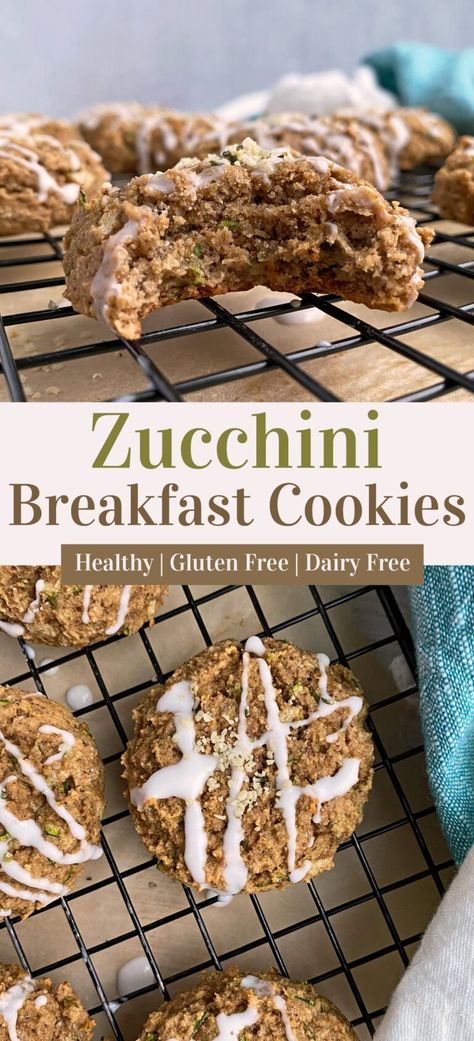 Zucchini Breakfast Cookies, Aip Treats, Breakfast Cookies Gluten Free, Zucchini Breakfast, Paleo Zucchini, Egg Free Breakfast, Df Recipes, Beautiful Baking, Grain Free Breakfast