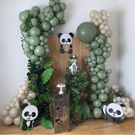 Panda Birthday Decor, Panda Balloon Decoration, Panda Birthday Theme Decoration, Panda Theme Baby Shower Ideas, Panda Baby Shower Ideas, Panda Themed Birthday Party, Panda Baby Shower Theme, Panda Party Decorations, Panda Birthday Theme