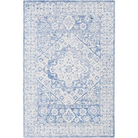 Azulejo Hand Hooked Rug - Shades of Light