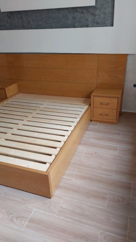 Modern Wooden Bed Design, Plywood Bed Designs, Solid Wood Bed Design, Brass Furniture Legs, Modern Wooden Bed, Wooden Bed With Storage, Diy Wood Plans, Double Bed Designs, Wood Bed Design