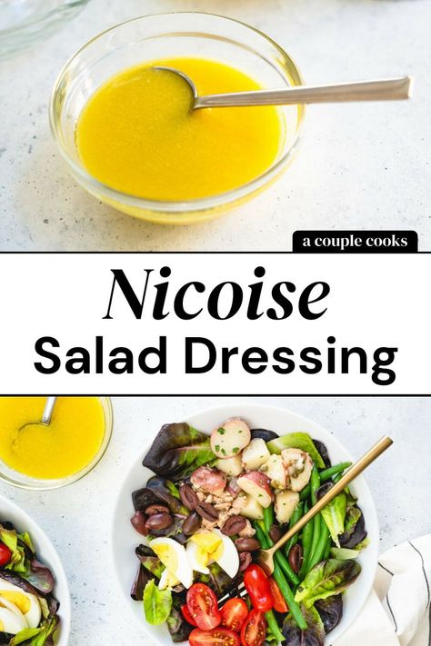 Nicoise Salad Dressing, Dressing For Salad, Citrus Salad Dressing, Mix Vegetable Recipe, Salad Nicoise, Lemon Salad Dressings, French Potato Salad, French Salad, Nicoise Salad Recipe