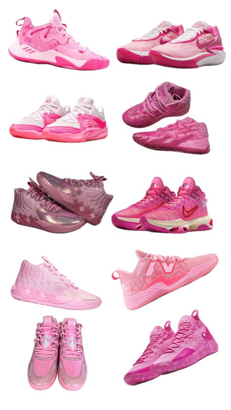 Pink Basketball shoes 🏀🩷 Pink Basketball Shoes, Pink Basketball, Hello Kitty Nails, Cat Nails, Volleyball Shoes, Basketball Shoes, Basketball, Pink