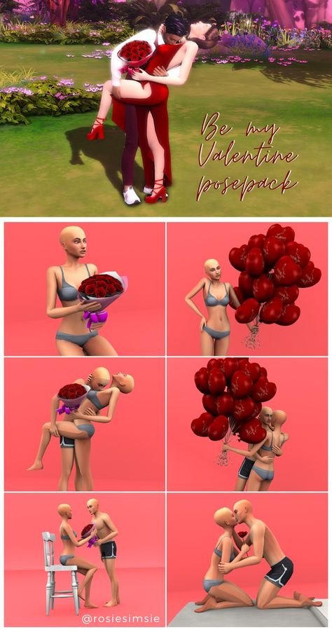 Posepack - Be my Valentine. | Patreon Sims 4 Couple, Poses Sims 4, Sims 4 Poses, Sims 4 Nails, Sims 4 Couple Poses, Ts4 Poses, Sims 4 Tattoos, Sims 3 Cc Finds, The Sims 4 Skin