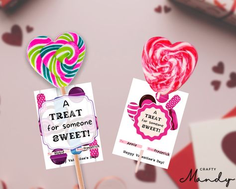 Lollipop Valentines For Kids, Lollipop Valentines, Valentine Lollipop, Lollipop Holder, Kids Valentines, Valentine Tags, Valentines School, Classroom Valentine, Valentine Fun