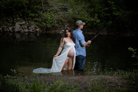 #maternity #MaternityPhotos #LBL #CanonUSA #Sigma #WestKyPhotographer #creek #fishing #water #ImagineImagesPhoto #PaducahKY #PaducahCreativeCity #PaducahPhotographer #PaducahLife #partakeinpaducah #PaducahMaternityPhotographer Fishing Maternity Pictures, Creek Maternity Pictures, River Maternity Pictures, Winter Maternity Pictures, Creek Fishing, Pregnancy Pics, Outdoor Maternity Photos, Maternity Photography Poses Pregnancy Pics, Maternity Photography Outdoors