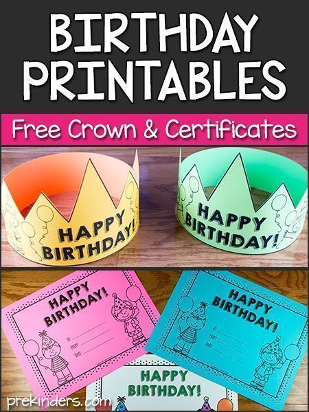 Want to make your kids feel like a kind or queen? Check out these cute, printable birthday crowns from PreKinders! Your kids will love receiving a crown and certificate for their special day! Teacher Birthday Ideas Classroom, Kindergarten Classroom Birthday Ideas, Student Birthday Ideas, Birthdays In The Classroom, Birthday Chart Classroom, Students Birthday, Preschool Birthday, Season Activities, Classroom Management Ideas