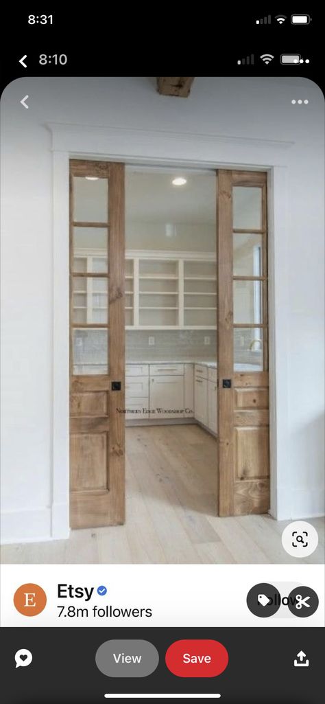 Pass Thru Butler Pantry, Butler Pantry With Fridge, Butler Pantry Behind Kitchen Wall, Butlers Pantry Entrance, Butlers Pantry Narrow, Kitchen Dining Room Pass Through Butler Pantry, Modern Butlers Pantry, Butler’s Pantry Door, Butler Pantry Decor