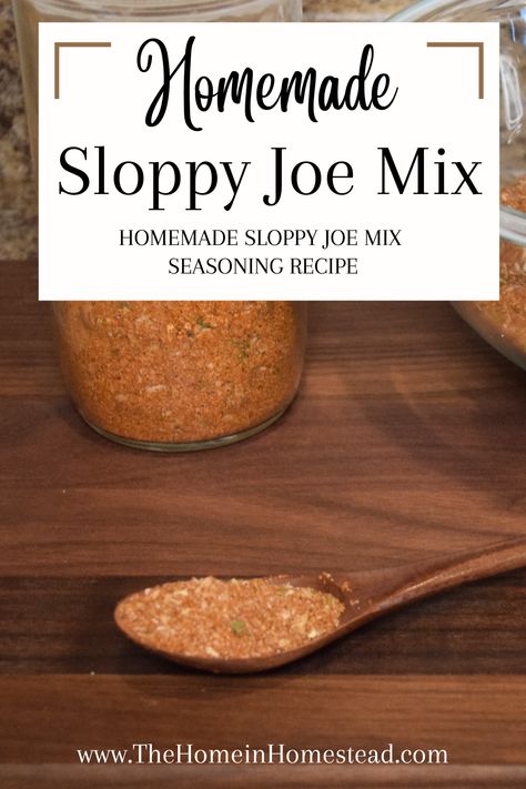 Homemade Sloppy Joe Mix Mccormick Sloppy Joe Seasoning Recipe, Sloppy Joe Seasoning Mix Homemade, Copycat Mccormick Sloppy Joe Seasoning Recipe, Sloppy Joe Spice Recipe, Homemade Sloppy Joe Seasoning, Sloppy Joe Mix Homemade, Sloppy Joe Seasoning Mix Recipe, Sloppy Joe Mix Recipe, Sloppy Joe Seasoning Recipe