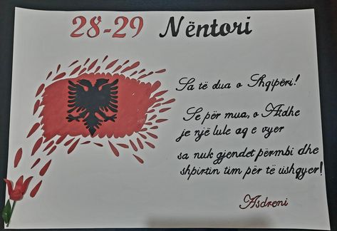 Hamer Per 28 Nentor, 28 29 November Albania Drawing Easy, Albanian Flag Drawing, 28 November Albania, 28 29 November Albania Drawing, Albanian Independence Day, 28 29 November Albania, Albania Drawing, 28 November Albania Drawing