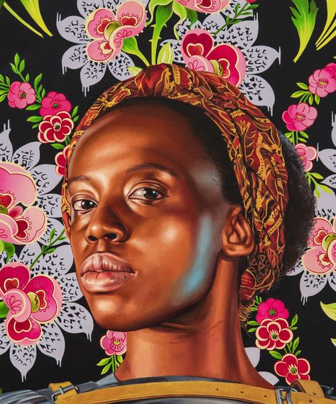 Kehinde Wiley Art, Africa Beauty, Portrait Artists, Kehinde Wiley, Human Drawing, Contemporary Portrait, Gcse Art, Performance Artist, A Level Art