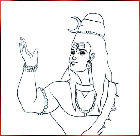 100+Lord Shiva Drawing Easy Pencil Sketch Images 8 Lord Shiva Pencil Drawing, Lord Shiva Drawing Easy, Shiva Images Lord, Drawing Shiva, Lord Shiva Drawing, Aari Motif, Drawing Easy Pencil, Shiva Drawing, Easy Sketches