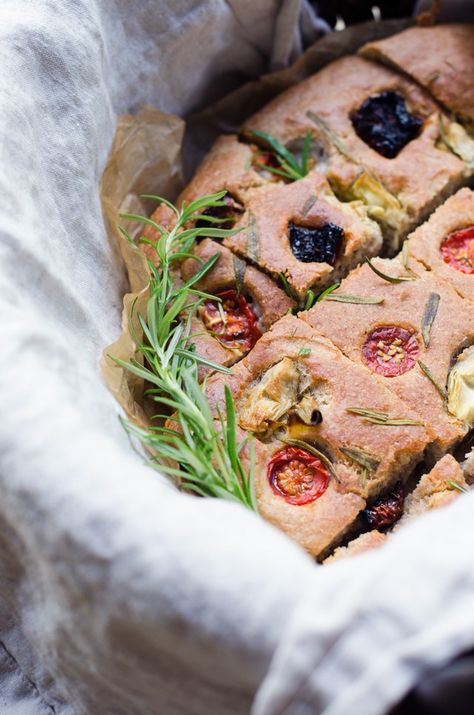 Gluten free Oat & Buckwheat Focaccia Gluten Free Focaccia, Wholehearted Living, Buckwheat Recipes, Combi Oven, Plantbased Recipes, Focaccia Recipe, Gluten Free Egg Free, Candida Diet, Gluten Free Oats