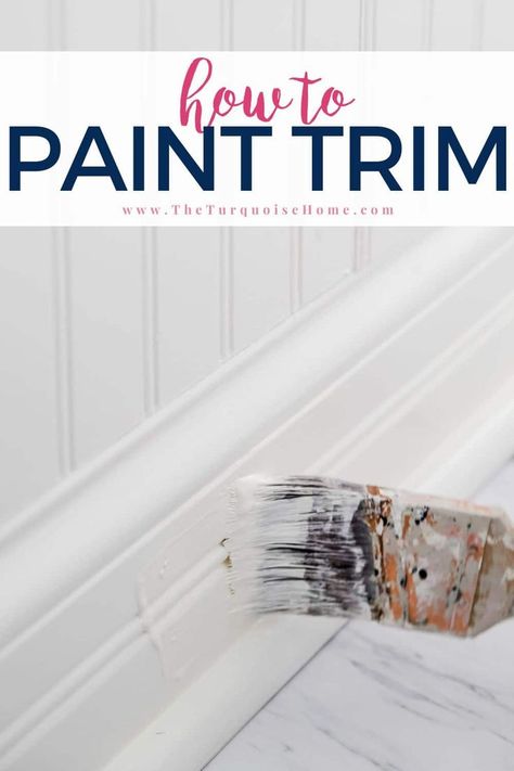 When it comes to room transformations, painting trim is an often-overlooked step that can make a huge difference in your finished space. Paint Trim Same Color As Walls, Painting Trim Tips, How To Paint Trim, Paint Trim, Homeowner Tips, Decorating 101, Popular Paint Colors, Oak Hill, Painting Trim