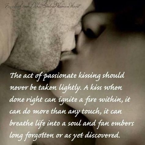 The Act Of Passionately Kissing Romance Quotes, E Mc2, Love Kiss, Romantic Love Quotes, A Kiss, Hopeless Romantic, Romantic Quotes, Love And Marriage, Romantic Love