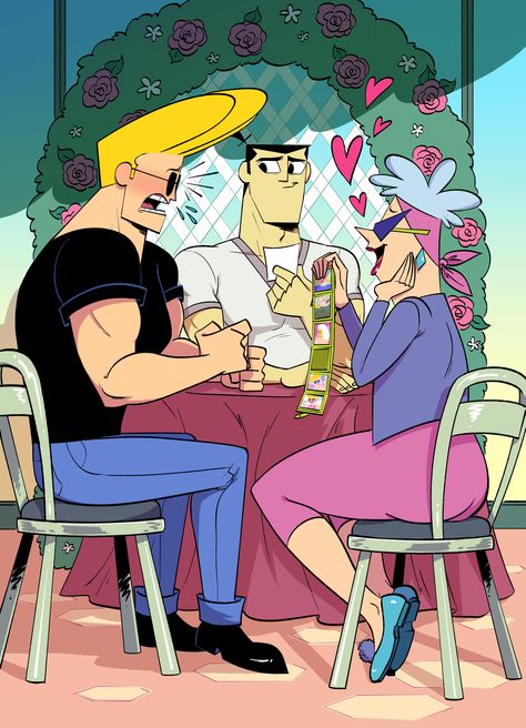 When you introduce your bro to your mama | Cartoon Network | Know Your Meme Jack X Johnny Bravo, Samurai Bravo, Cartoon Network Fanart, Johnny Bravo, Ship Drawing, Samurai Jack, Film Anime, Short Comics, Animation Series