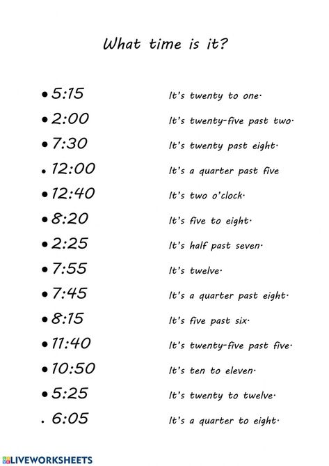 Telling the time online activity for Grade 3. You can do the exercises online or download the worksheet as pdf. Grade 3 Lessons Activities, 3 Grade English Worksheets, Grade 3 Lessons, Time Learning Activities, Year 3 Activities, Tell Time Activities, Grade 1 Math Activities, Tell The Time Activities, Grade 4 Time Worksheets