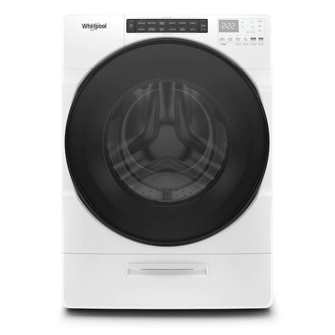 Whirlpool 4.5-cu ft Capacity White Ventless All-in-One Washer Dryer in the All-In-One Washer Dryers department at Lowes.com All In One Washer Dryer, New Washer And Dryer, Clean Washer, Washing Machine Cleaner, Laundry Center, Detergent Dispenser, Laundry Dryer, Laundry Appliances, Washer Dryer Combo