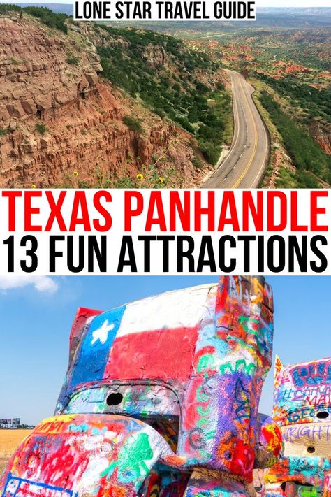 From beloved state parks to unique roadside attractions, here are the best places to visit in the Texas Panhandle! things to do in texas panhandle plains | best activities in texas panhandle | best attractions in texas panhandle | tx panhandle things to do | tx panhandle attractions Things To Do In Texas, Texas Attractions, Texas Travel Guide, Texas Panhandle, Visit Texas, Texas Vacations, Texas Roadtrip, Amarillo Texas, Cool Things To Do