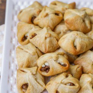 3-ingredient Crescent Sausage Bites | Lil' Luna Recipe Crescent Rolls, Cream Cheese And Sausage, Sausage Cream Cheese Crescent Rolls, Crescent Sausage Bites, Cheese Crescent Roll Recipes, Sausage Crescent, Sausage Crescent Rolls, Sausage And Cream Cheese, Sausage Cream Cheese