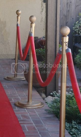 Diy Red Carpet Rope, Diy Red Carpet, Red Carpet Ropes, Backyard Theater, Movie Party Decorations, Movie Theater Party, Oscar Party Ideas, Deco Cinema, Broadway Theme