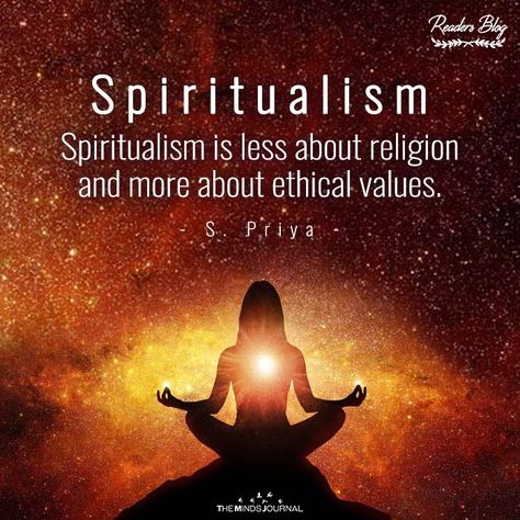 Spiritualism is less about religion and more about ethical values. Religion Vs Spirituality, The Minds Journal, Minds Journal, Mindfulness Journal, Mind Body Soul, Body And Soul, Spiritual Growth, Mind Body, Healthy Living