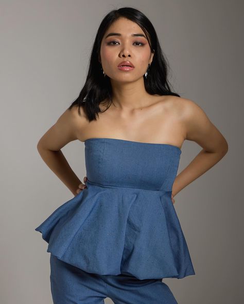 denim reimagined // your wardrobe deserves a little drama with our bestseller denim balloon top 💙 #atalthelabel #DenimBalloonTop #FashionStatement #ChicAndUnique #FlatteringFit #DenimDreams #FashionForward #CasualCouture #WardrobeEssential #StreetStyle #DareToBeDifferent #denim Denim Reimagined, Balloon Top, Casual Couture, Fashion Designing, The Label, Fashion Statement, Wardrobe Essentials, Best Sellers, Fashion Forward