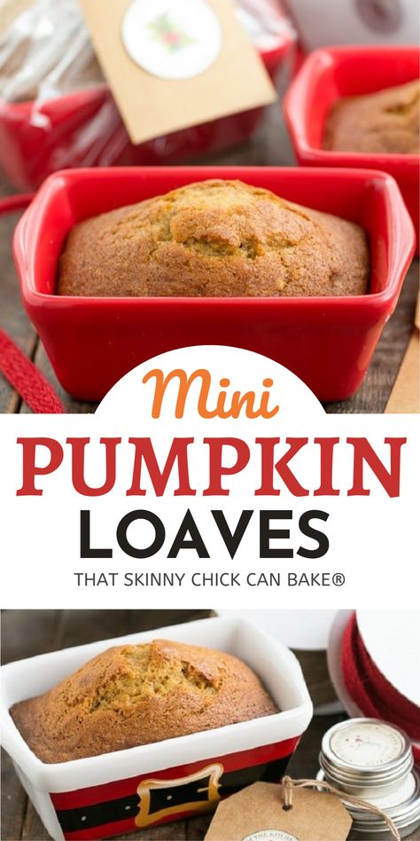 Small Pumpkin Bread Loaves, Pumpkin Bread Mini Loafs, Mini Pumpkin Bread Loaves Recipes, Pumpkin Bread Recipe Small Loaf, Small Pumpkin Bread, Pumpkin Bread In Mini Loaf Pans, Mini Pumpkin Bread Loaves Gifts, Mini Pumpkin Bread Recipe, Mini Bread Pan Recipes