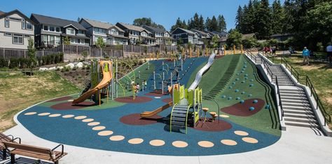 Playgrounds Architecture, Playground Landscaping, Cool Playgrounds, Playground Safety, Playground Slide, Commercial Playground Equipment, Diy Playground, Children Park, Park Playground