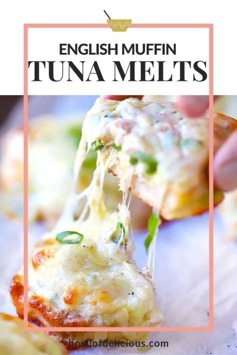 Tuna Melts In The Oven, Easy Fast Dinner, Tuna Melt Recipe, Canned Tuna Recipes, English Muffin Bread, Fall Eats, Fast Easy Dinner, Melt Recipe, Fast Dinner